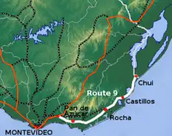Mapa Ruta 9