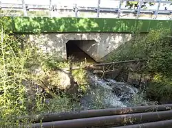 Rów Natoliński, przepust – ulica Przyczółkowa, widok od strony zachodniej