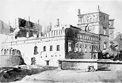 rysunek Franciszka Smuglewicza z końca XVIII wieku, który posłużył do odbudowy