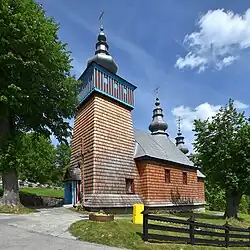 Roztoka Wielka, kościół filialny w dawnej cerkwi