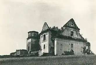 Ruiny klasztoru, około 1905