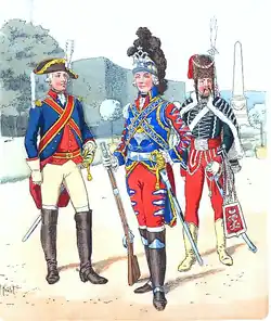 Rosyjscy kawalerzyści z 1790
