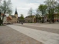 Rynek w Skawinie po rewitalizacji