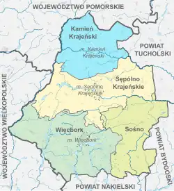 Plan powiatu sępoleńskiego