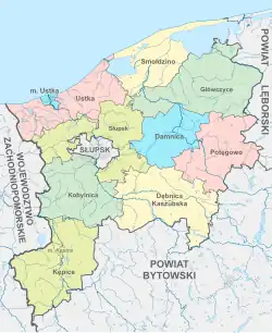 Plan powiatu słupskiego