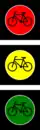 S-1a„sygnalizator z sygnałami dla kierujących rowerem”