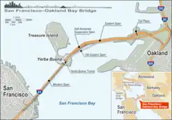 Mapa przedstawiająca przebieg mostów