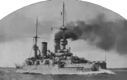 Pancernik Kaiser Karl der Große w morzu