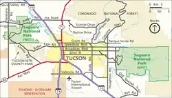 Plan Park Narodowy Saguaro