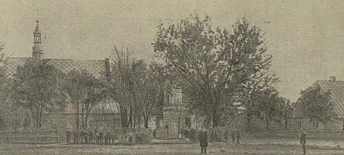 Kościół i otoczenie przed 1913