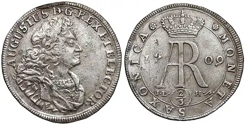 Gulden sasko-polski (1709)