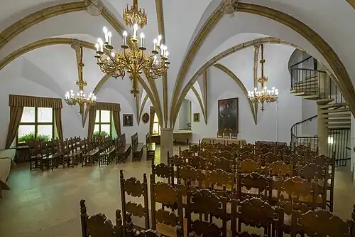 Sala gotycka na zamku