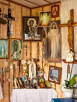 Wnętrze kapliczki objawień