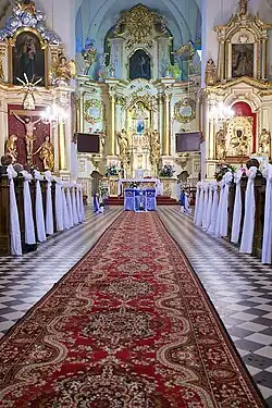 Wnętrze kościoła pw. NNMP