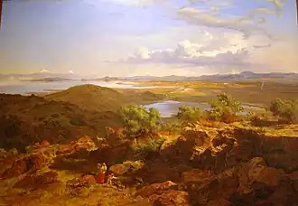 Valle de México desde el cerro de Santa Isabel