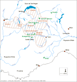 Mapa opisywanego kraju