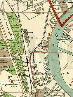 Park na planie z 1912