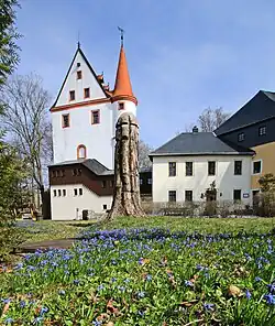 Fragment zamku w 2019