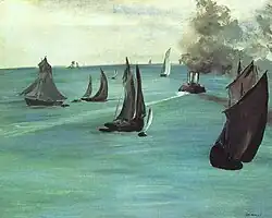 Édouard Manet, Spokojna pogoda nad brzegiem morza (1864–1865)