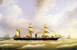 „Bremen” – pierwszy parowiec należący do Norddeutscher Lloyd, z 1858 roku