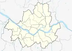 Mapa konturowa Seulu, u góry znajduje się punkt z opisem „Tosŏn sa 도선사”