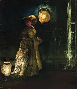 Dziewczyna z japońskimi lampionami, 1912