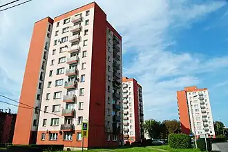 Bloki mieszkalne przy ulicy Powstańców