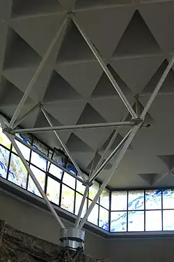 Kratownica podtrzymująca strop kościoła