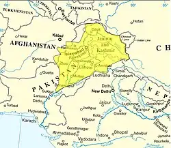 Mapa opisywanego kraju