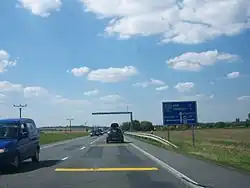 Droga I/52 niedaleko Pasohlávek