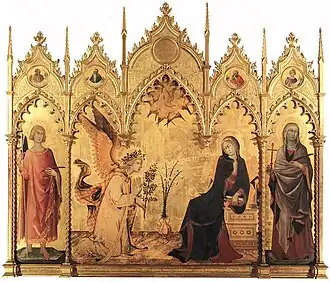 Zwiastowanie, 1333, Galeria Uffizi we Florencji