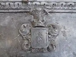 Detal z tablicy Antoniego Orłowskiego w Klasztorze Bernardynów w Skępem.