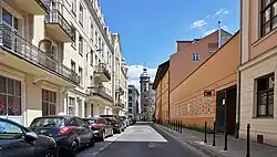 Widok na wschód od skrzyżowania z ul. Augustiańską