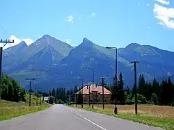 Droga po stronie słowackiej, bezpośrednio za przejściem granicznym (wrzesień 2009)