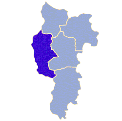 Położenie na mapie powiatu