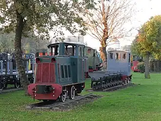 WLs75 jako eksponat w Muzeum Kolei Wąskotorowej w Sochaczewie