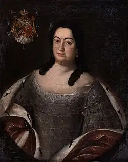 Portret przedstawiający Zofię Rey, nieznanego autorstwa (ok. 1740)