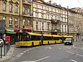 Solaris Urbino 18 PKM Katowice (nr taborowy 306) obsługujący linię nr 193 na pl. Wolności w Katowicach (2015)
