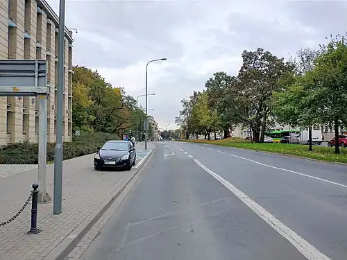 Odcinek przy gmachu prokuratur