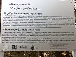 Tablica informująca o pobycie Tadeusza Kościuszki w Sosnowicy