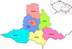 Plan kraju południowomorawskiego