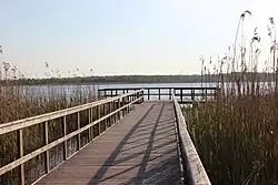 Pomost nad jeziorem Łukie