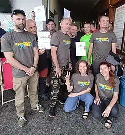 SpeedStar Slovakia Open Slavnica 2024. I miejsce – Wstrząśnięci i Zmieszani: Mariusz Bieniek (kapitan), Grzegorz Cichy, Joachim Hatko, Just Ivica, Monika Locińska, Szymon Parys, Artur Paszek, Tomasz Żyła, Wojciech Kielar (kamera) (31 maja 2024)