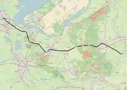 Mapa przebiegu linii kolejowej