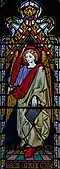 Witraż Uriela w kościele św. Jakuba w Ewhurst Green