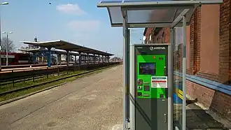 Biletomaty zamontowane na stacji po modernizacji