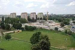 Ministadion piłkarski w wąwozie