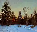 Puszcza - Zachód słońca zimą.jpg, 1923