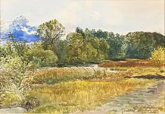 Pejzaż jesienny z Rybiniszek, 1902, mal. Stanisław Masłowski (Muzeum Narodowe w Warszawie)