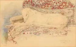 Chart, akwarela z 1898 roku (Muzeum Narodowe w Warszawie)